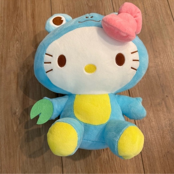 Sanrio Hello Kitty in Blue Frog Suit - Picture 1 of 7